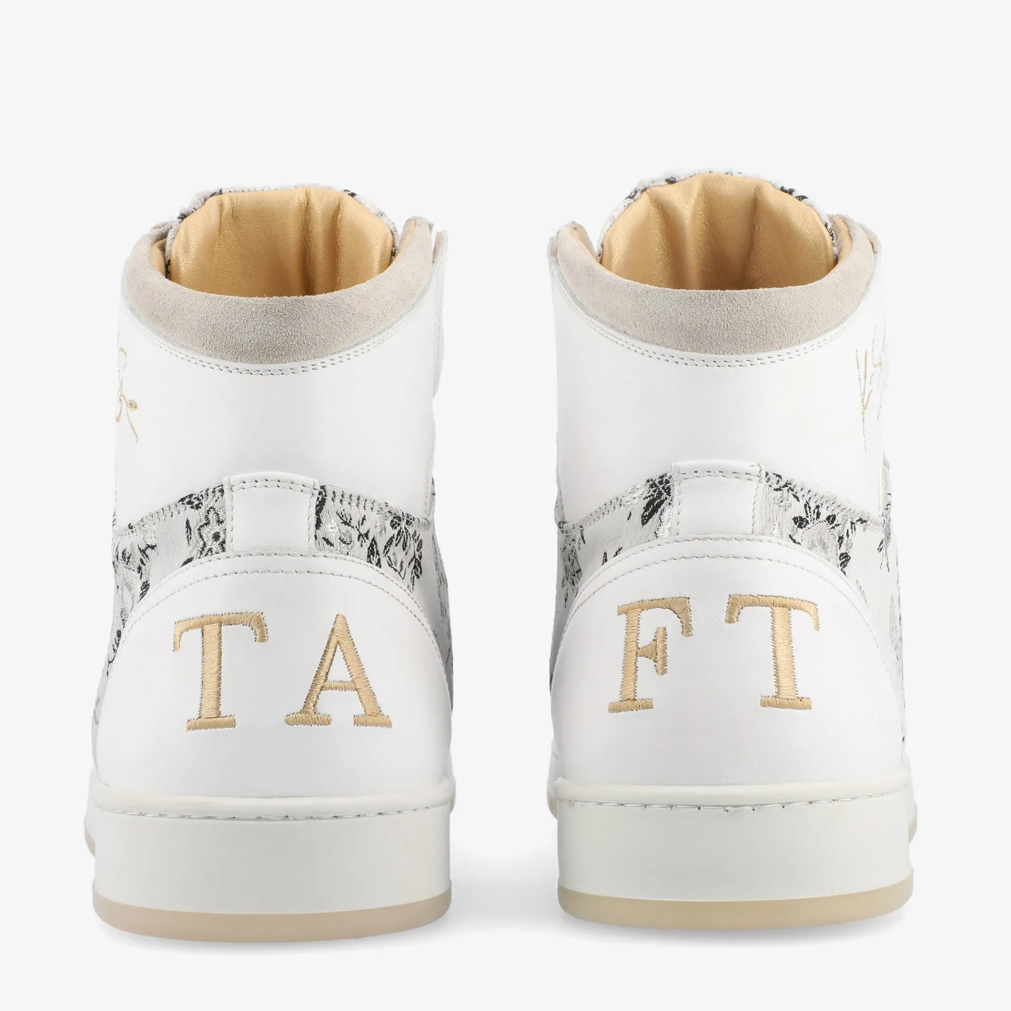 New TAFT Rapido Mens White High Tops - Eden Blanc |