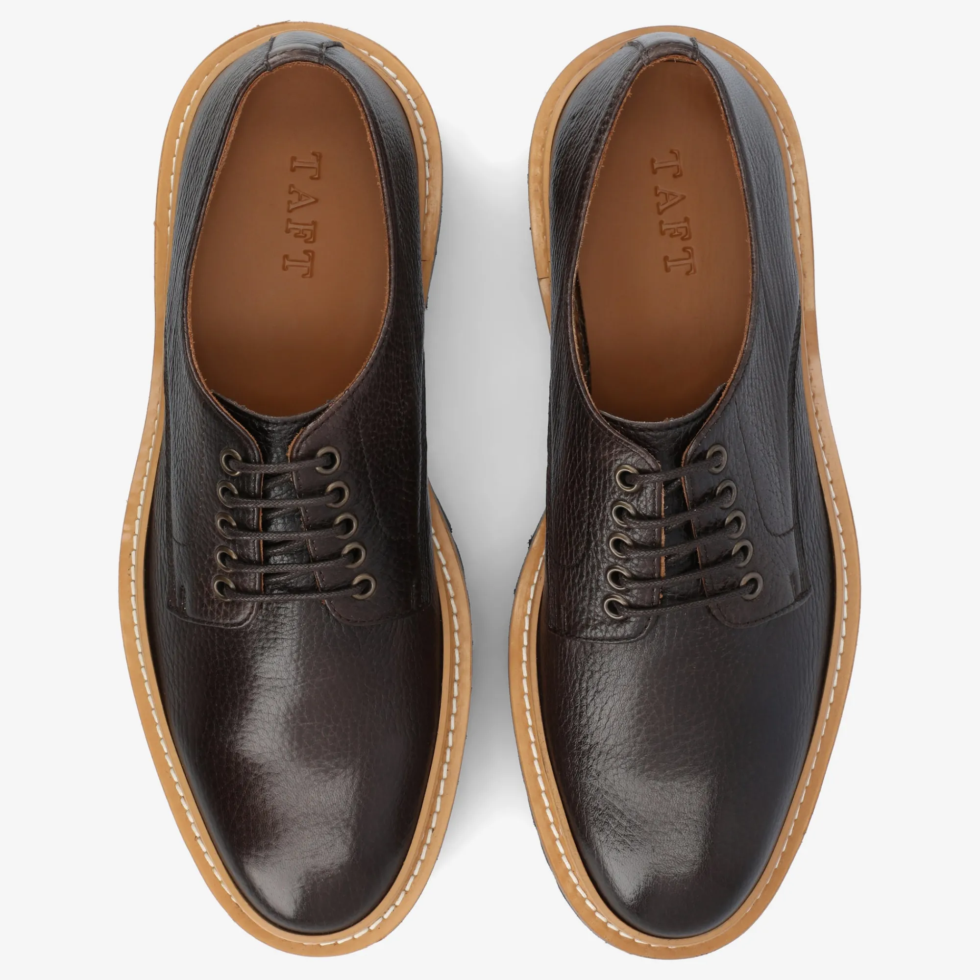 Cheap TAFT The Country Derby In Coffee - Brown Mens Formal Shoe |