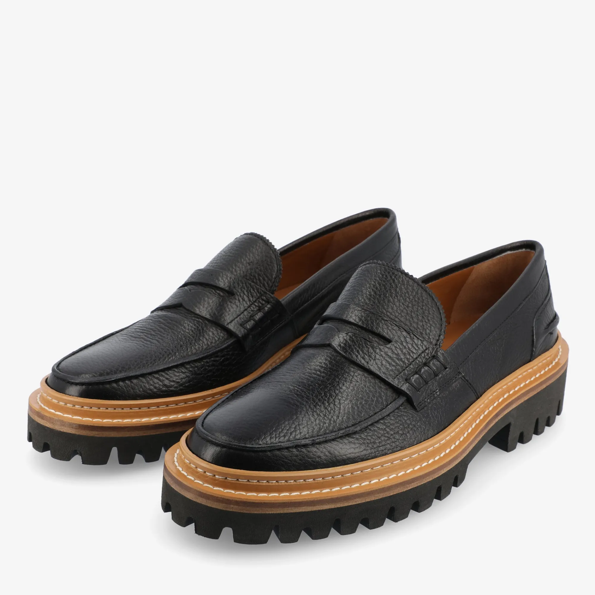 Cheap TAFT The Country Loafer - Black Designer Loafer |