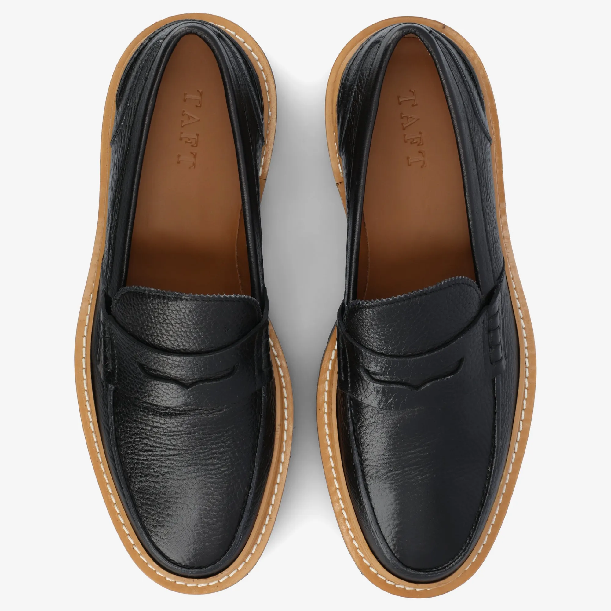 Cheap TAFT The Country Loafer - Black Designer Loafer |