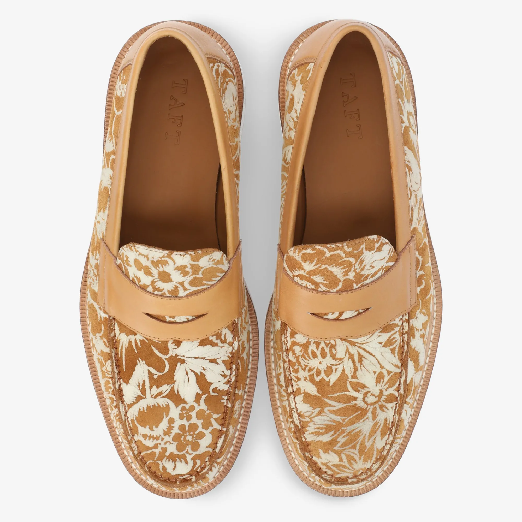 Hot TAFT The Fitz Loafer In Gold Floral |