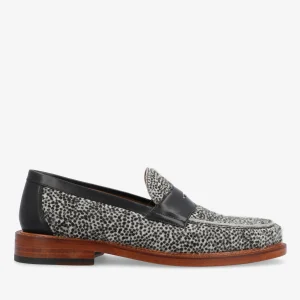 Store TAFT The Fitz Loafer In Rainclouds - Black And White Dot |