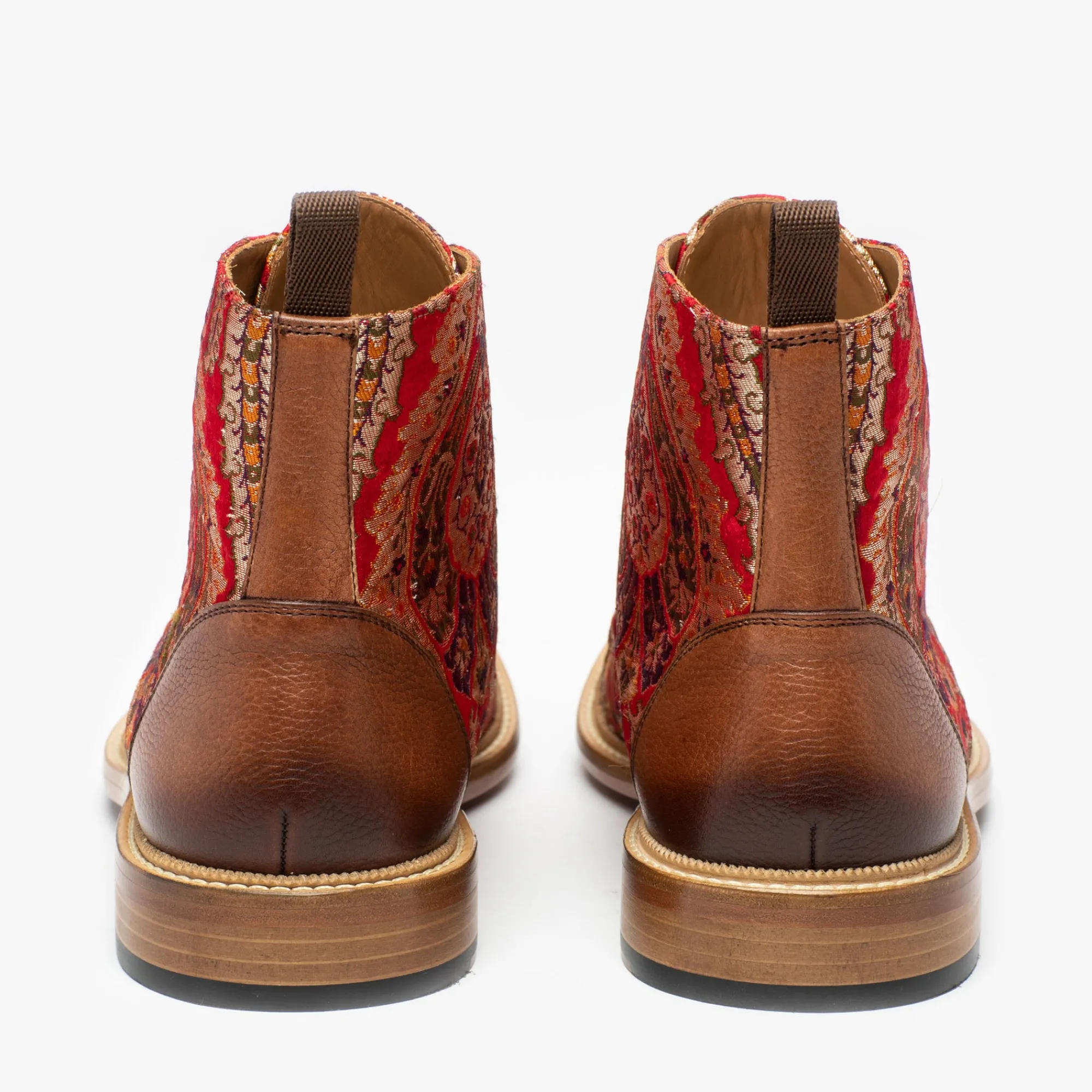 Fashion TAFT The Jack Boot In Red Paisley |