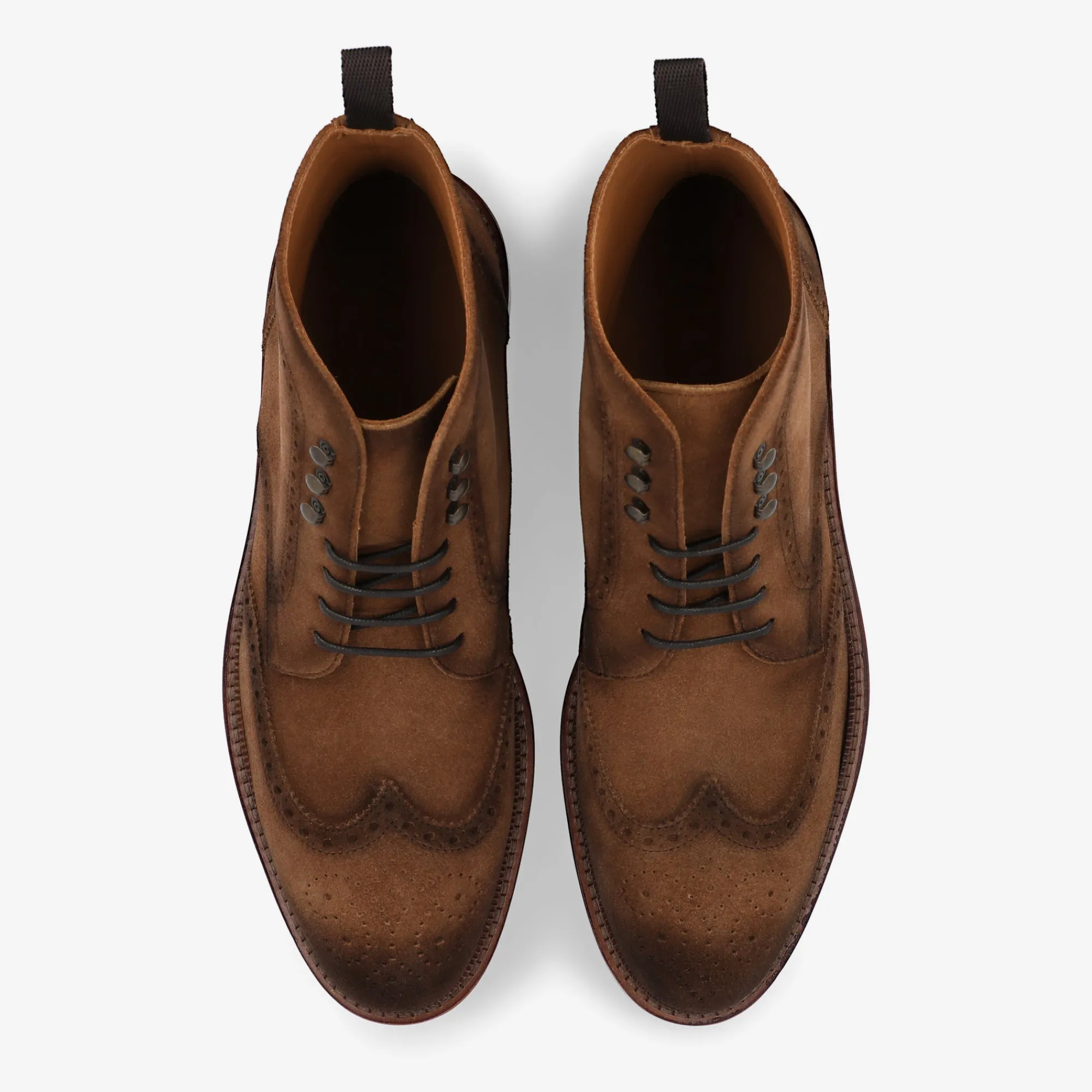 Outlet TAFT The Mack Boot In Brown - Suede Boots |