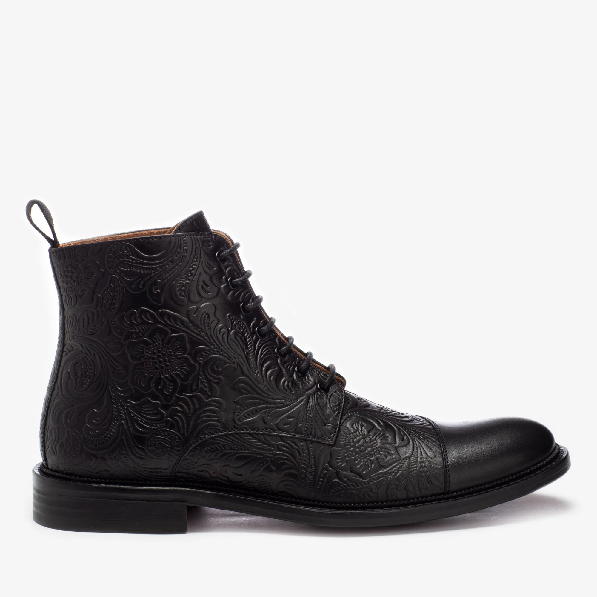Clearance TAFT The Paris Boot In Black Floral - Ankle Boots |